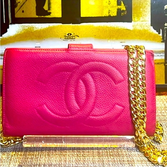 AUTHENTIC CHANEL CAVAIR LONG WALLET - Picture 1 of 6